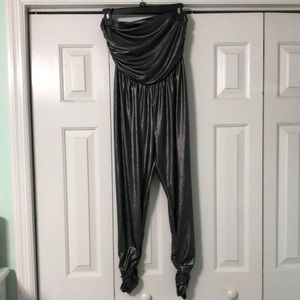Metallic Silver Jumpsuit